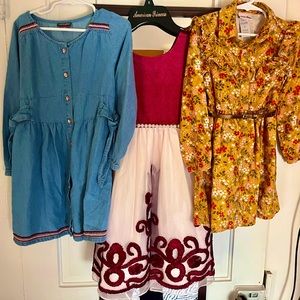 Bundle Lot of 3 Girls Size 6 Dresses Vince Camuto and Little Lass